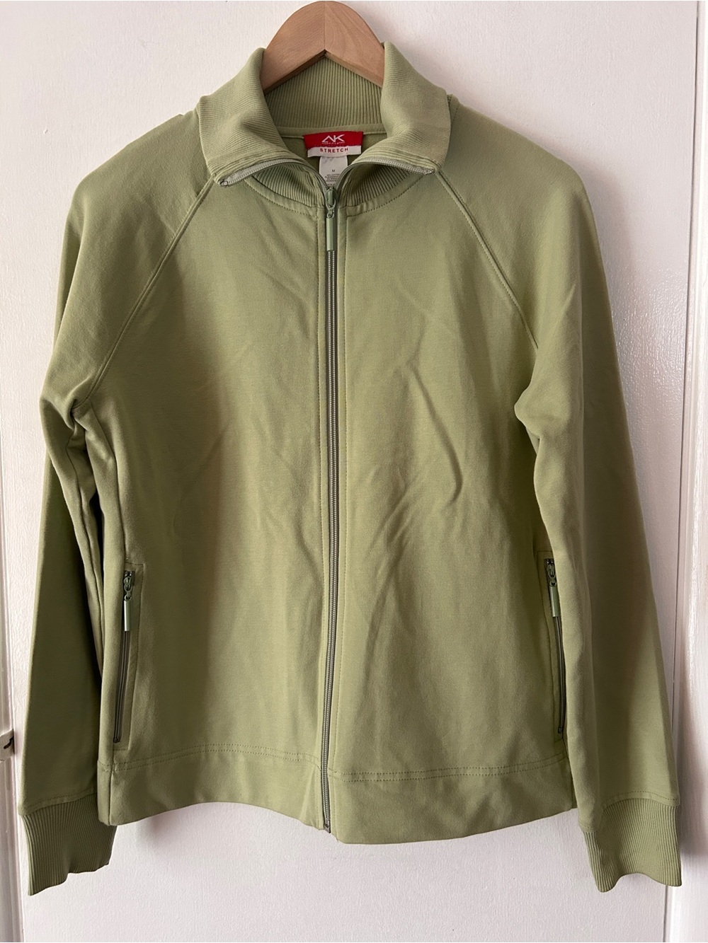 Light Olive Green Women's Full-Zip Utility Active Jacket